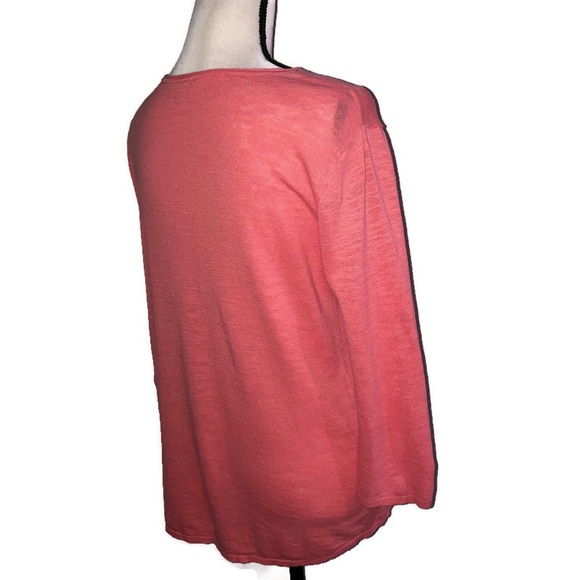 J. Jill Coral Lightweight Pullover Sweater | Size Medium - Picture 5 of 10